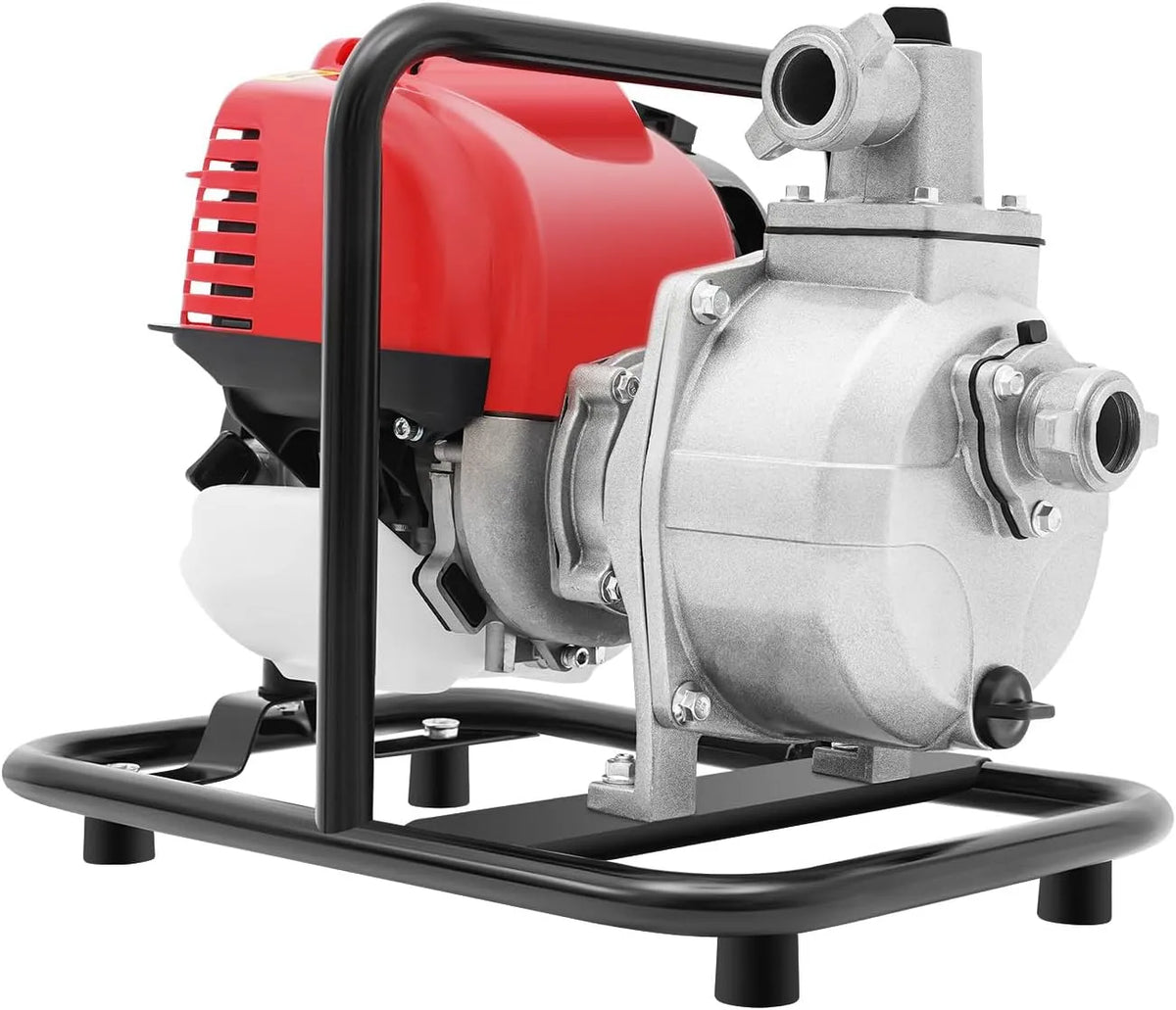 Motopompa a benzina e pompa dell'acqua per irrigazione, 8100 l/h, 1,2 kW, per irrigazione del giardino