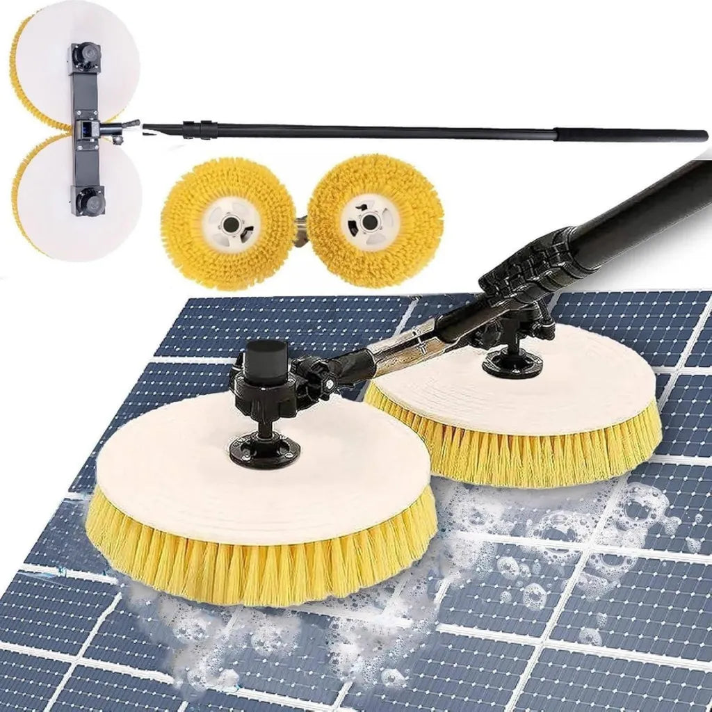 Kit di Spazzole Elettriche per Pulizia Solare e Piscina con Alimentazione Idrica
