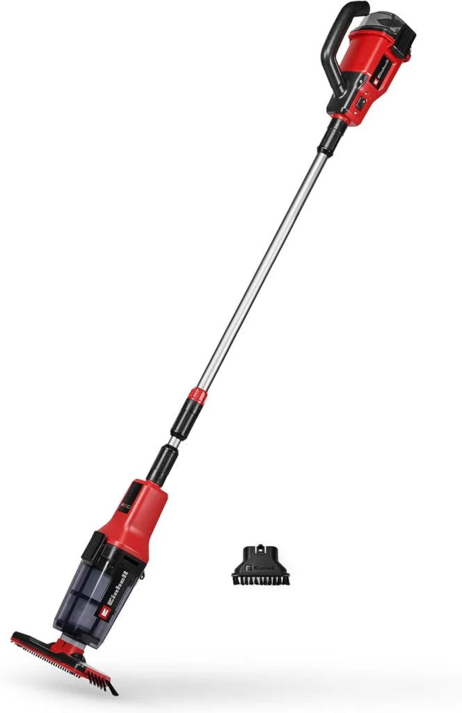 Aspiratore per Piscina a Batteria Einhell GE-PV 18/42 Li T-Solo, 18V, Asta Telescopica 220 cm