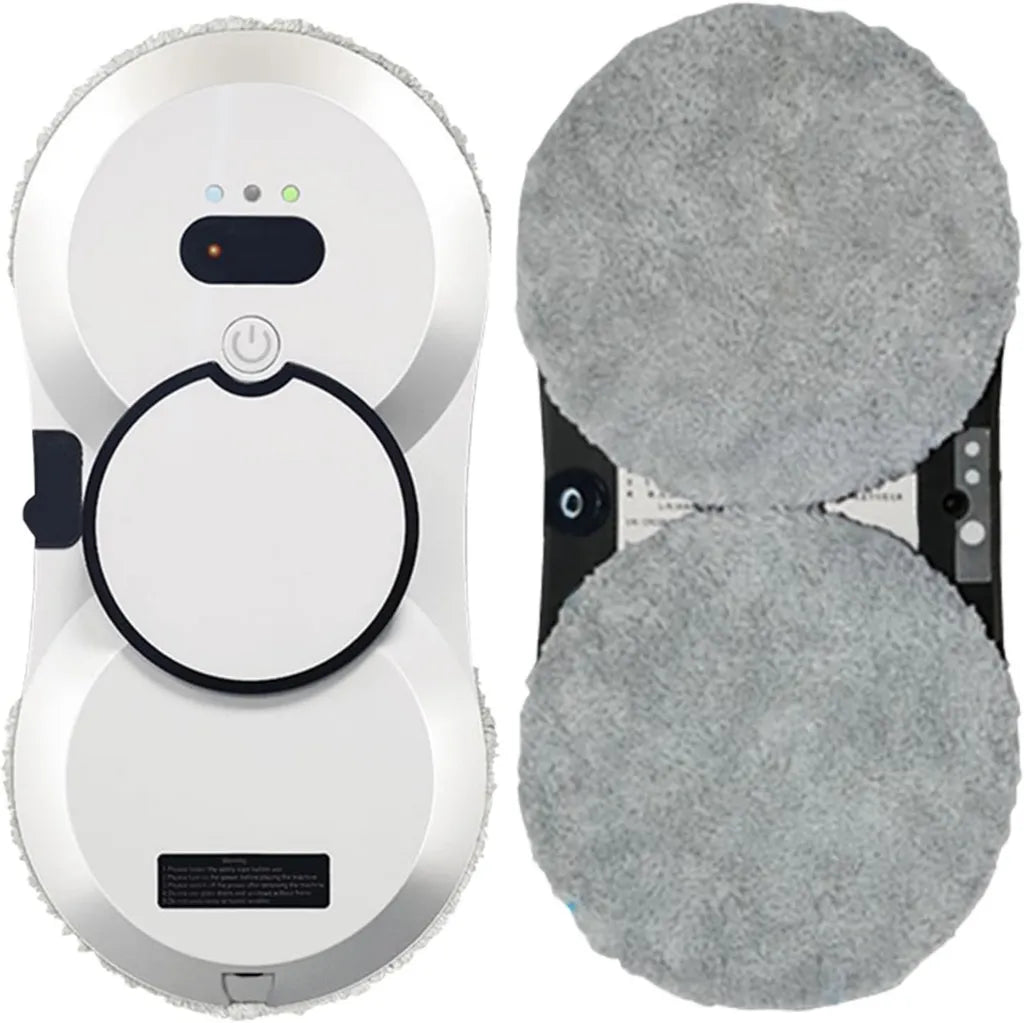 Lavavetri Robotizzato con Spruzzo Automatico, Ventose Doppie, Controllo Remoto, Per Uso Interno ed Esterno, Bianco