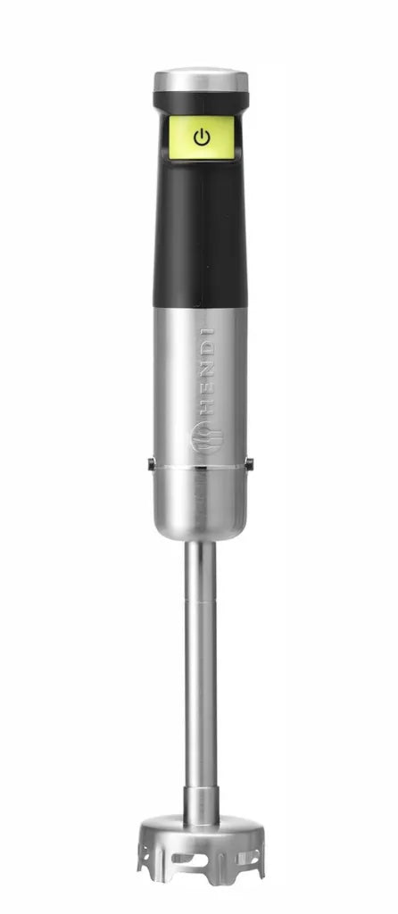 HENDI Frullatore a Immersione Senza Fili, Acciaio Inox, 150W, Velocità Regolabile, 2 Batterie Ricaricabili