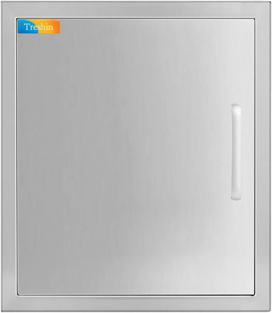 Treshin Porte in acciaio inox per cucina esterna 45x51 cm