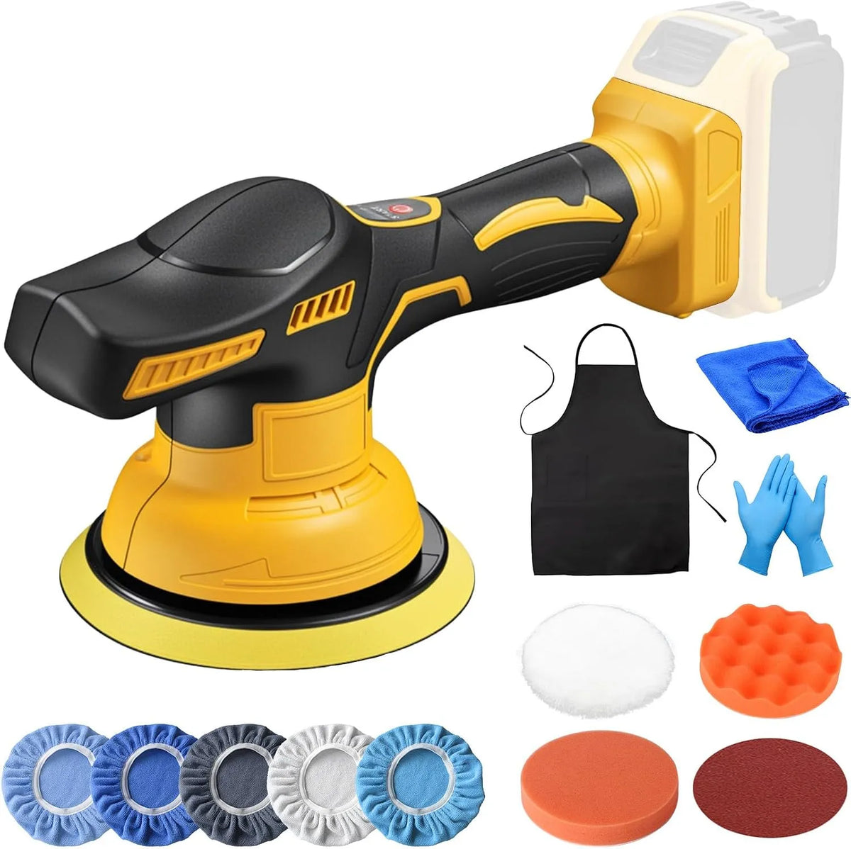 DeWalt 20 Lucidatrice elettrica e macchina lucidatrice – RPM, a batteria, 150 mm, 20 V, per la manutenzione dell'auto