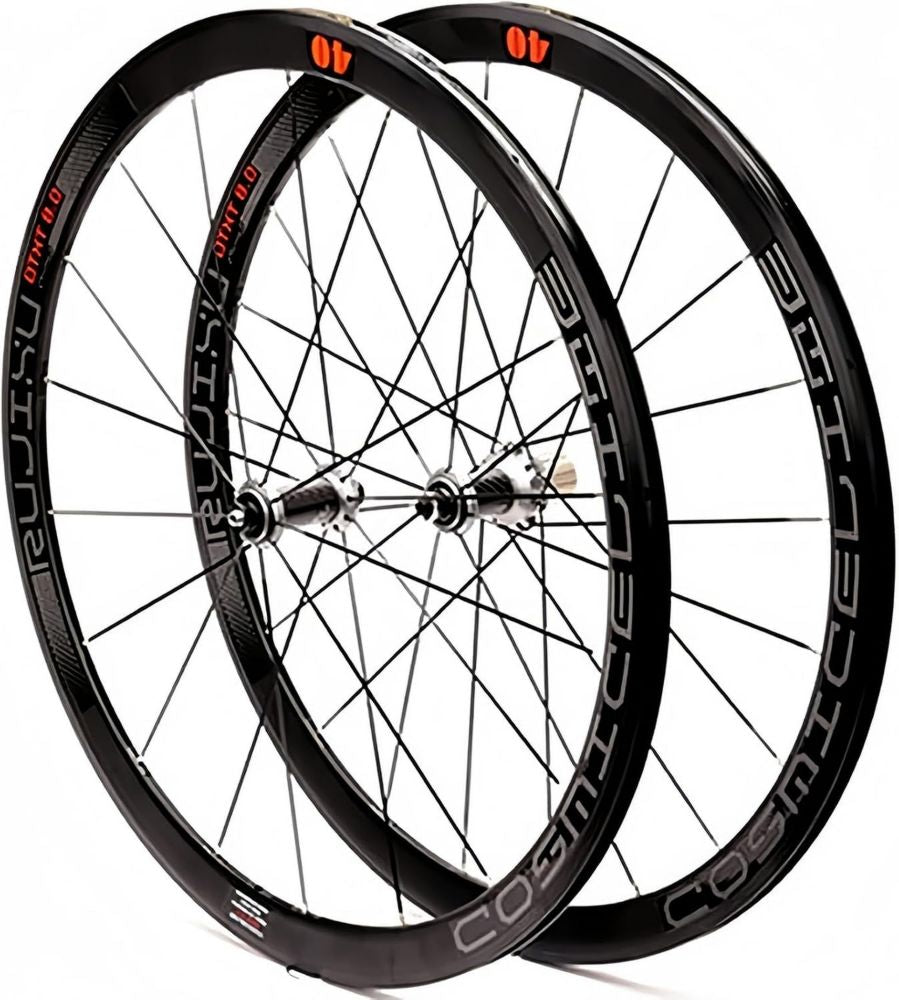 Set Ruote Carbonio 700C per Bici da Strada, Profondità 40mm, Freno a Cerchio, Cuscinetti Sigillati