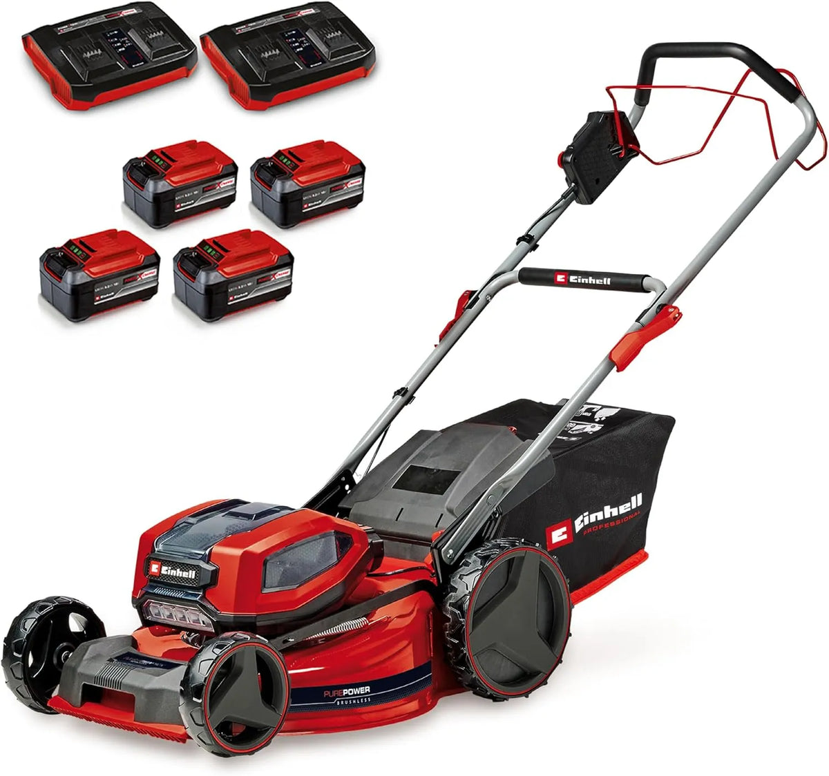 Einhell Tosaerba – GP-CM, motore brushless, 52 cm, 1200 m, 36 V, 5,2 Ah