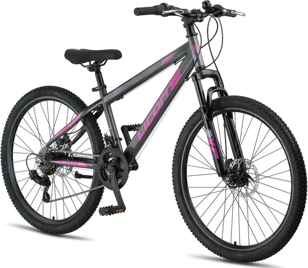 Bicicletta Mountain Bike Licorne Thunder per Tutte le Età - Misure Disponibili 20 a 29 Pollici