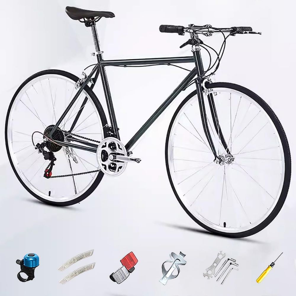 Bicicletta da Città Uomo Donna 700C, Single Speed, Commuter in Acciaio ad Alta Resistenza