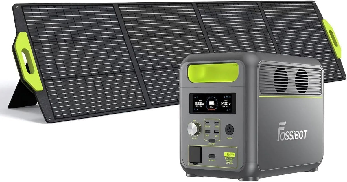 FOSSiBOT F1200 Power station portatile e generatore solare, 024Wh, alimentazione solare, 200W, per campeggio e camper