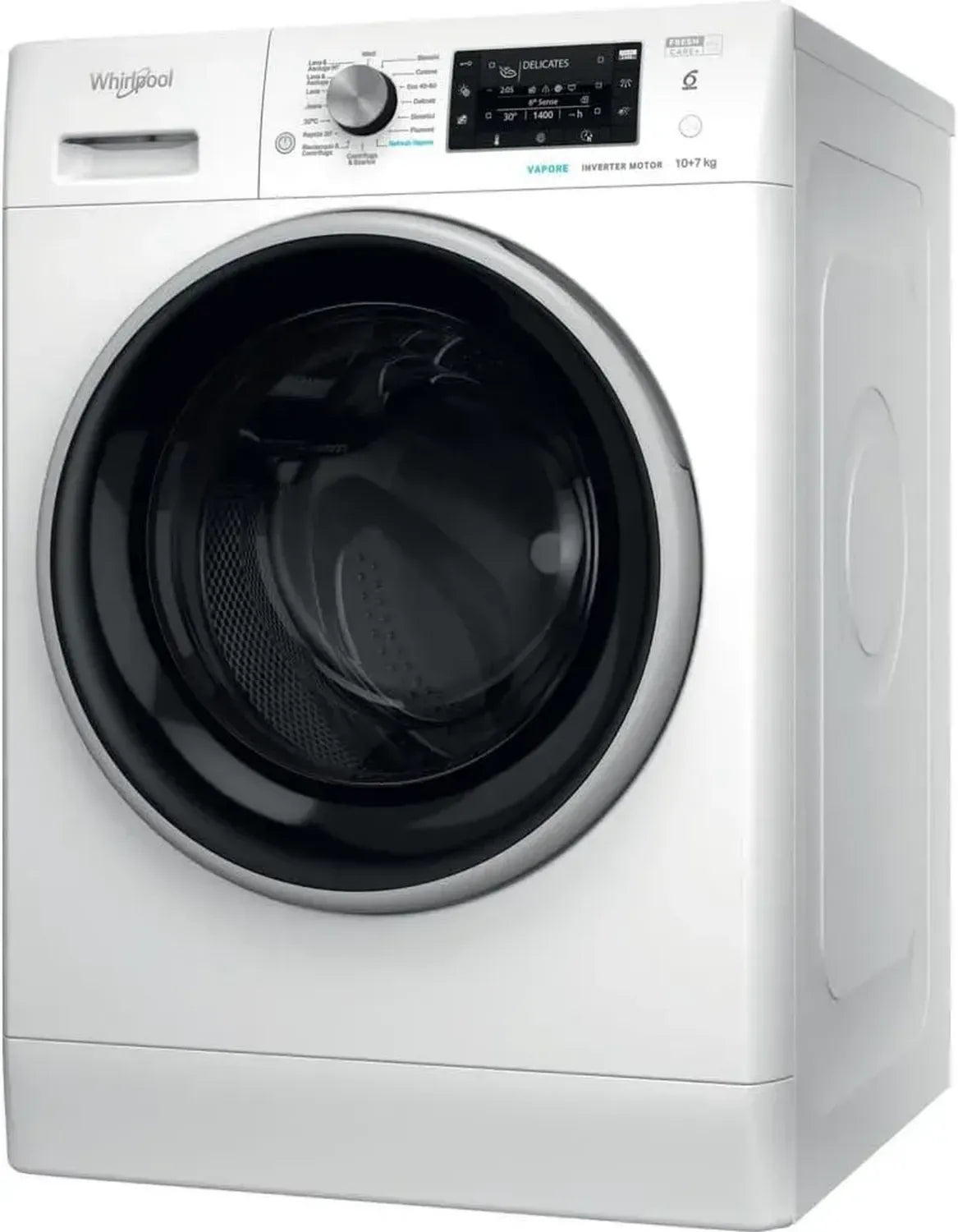 Lavasciuga 10 kg, Efficienza Classe D, 1400 giri/min, Motore Inverter