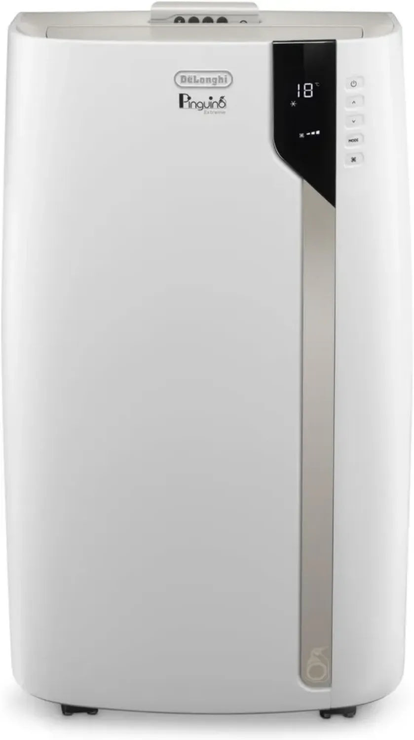 De'Longhi Pinguino PAC EX93 - Climatizzatore portatile silenzioso con scarico, ideale per ambienti fino a 85 m³, 60 dB(A), 3 velocità