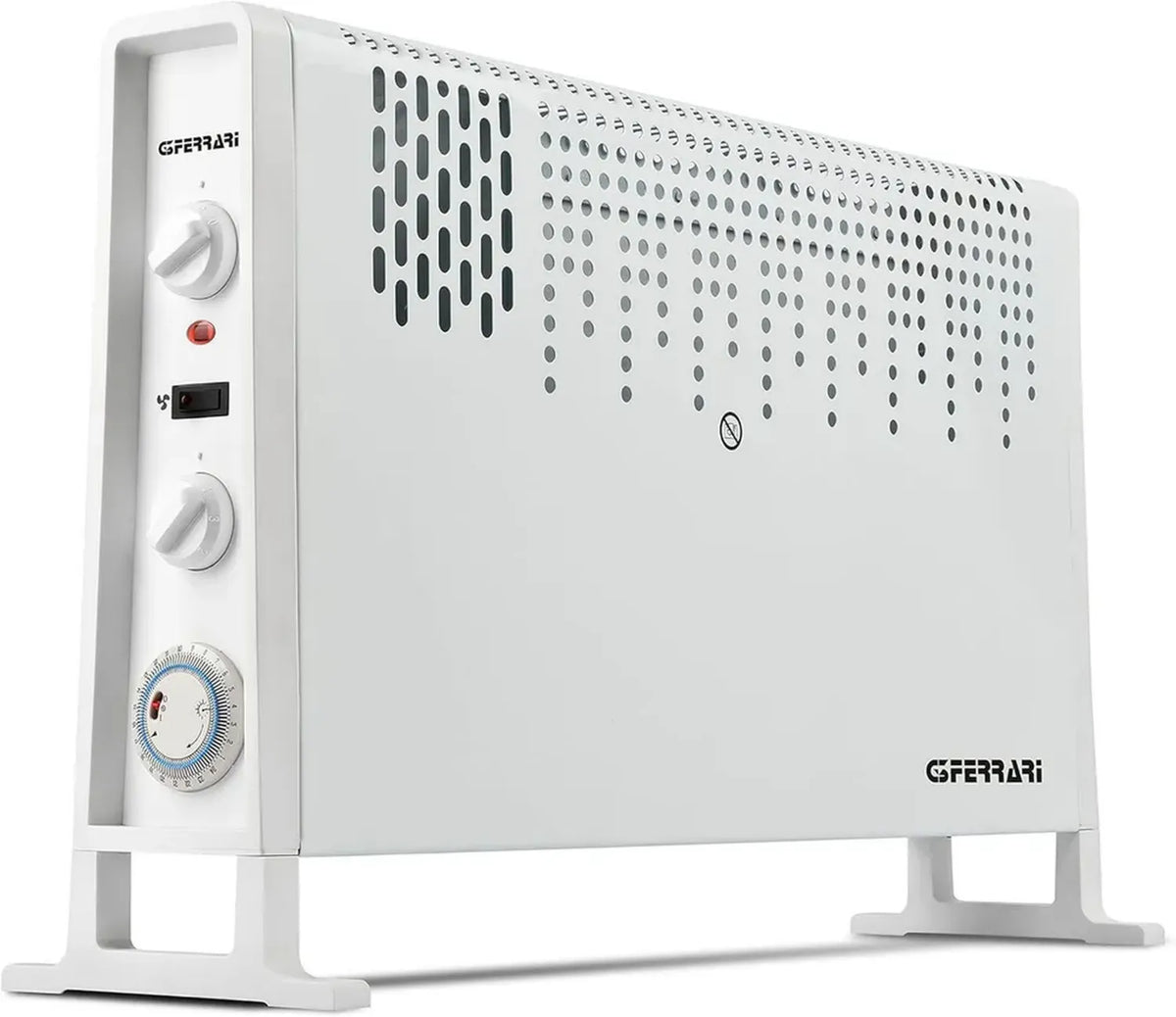 Termoconvettore Elettrico G3 Ferrari con Timer, 2000W, Tre Impostazioni, Bianco
