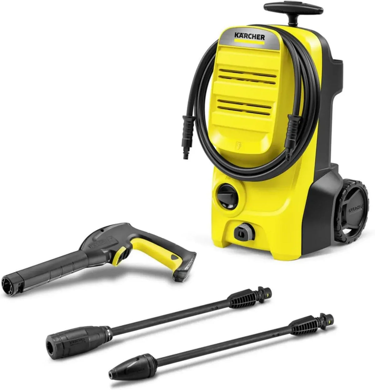 Idropulitrice Kärcher K 4 Classic, 130 bar, 420 l/h, 30 m²/h, Avvolgitubo, Pistola e Ugello Rotante