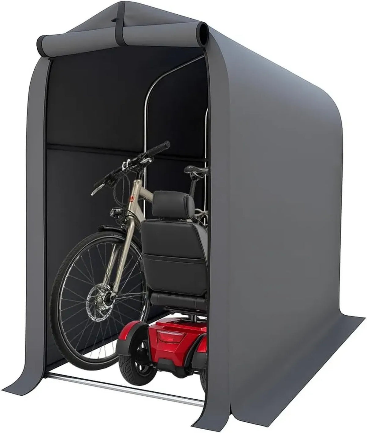Capanno Portatile per Biciclette e Moto, 95x175 cm, Spazio per 2 Mezzi, Ideale per Giardino o Garage