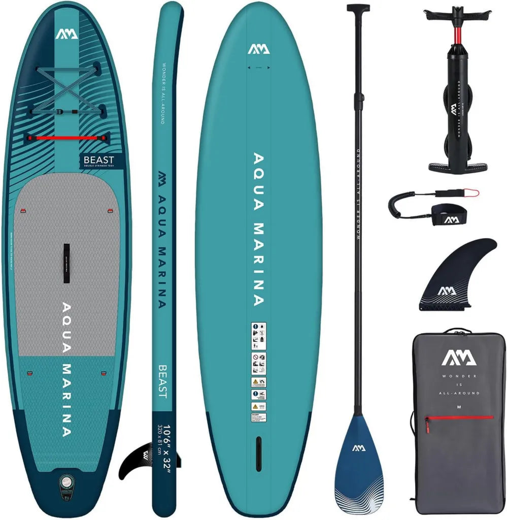 Tavola Sup Gonfiabile Aqua Marina con Pagaia in Carbonio, 320x81x15 cm