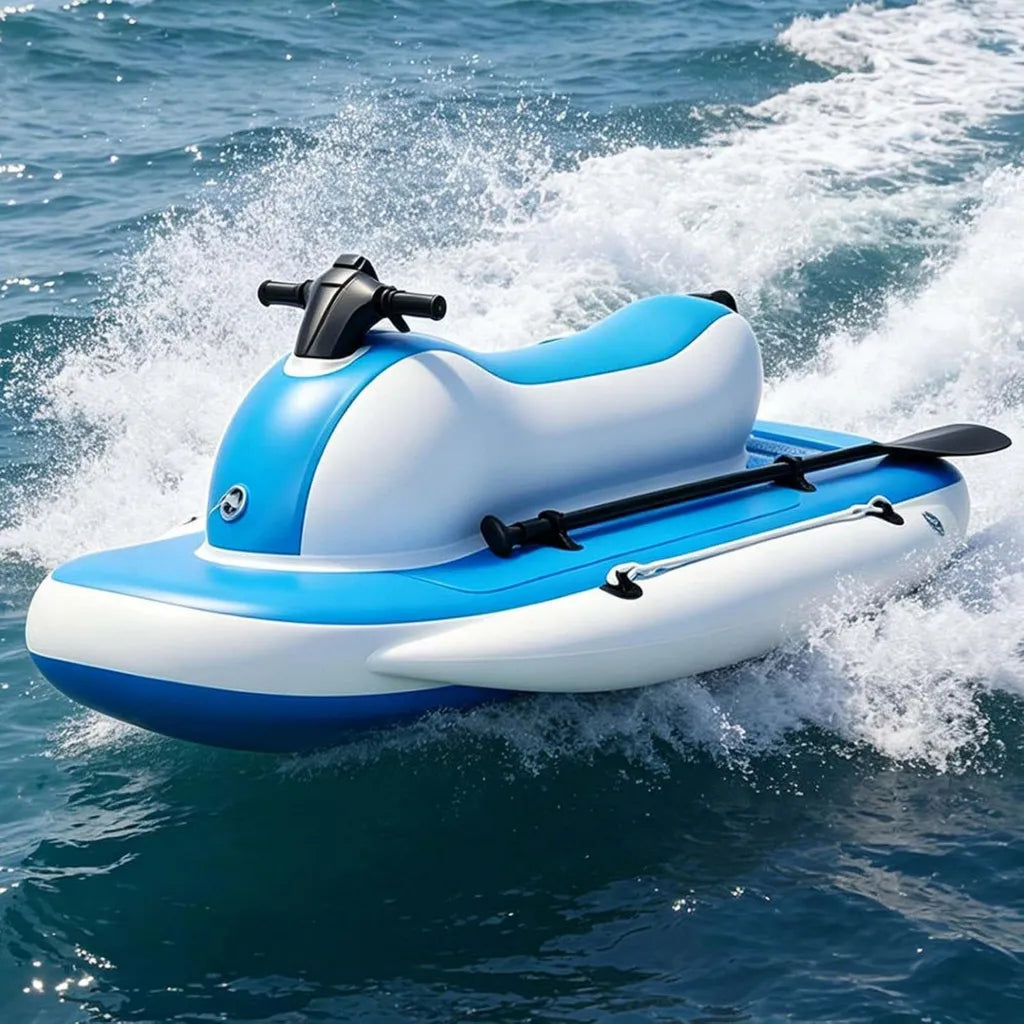 Kayak Elettrico Gonfiabile con Motore Removibile 500W, Immersione 40M, Autonomia 130 Minuti