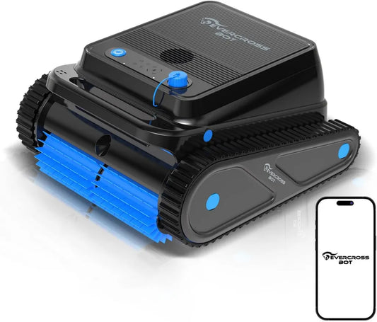 Robot Pulizia Piscina U8 Senza Fili, Autonomia 120 Minuti, 4 Modalità, Navigazione Smart, Parcheggio Automatico, Controllo App, 200㎡ Copertura