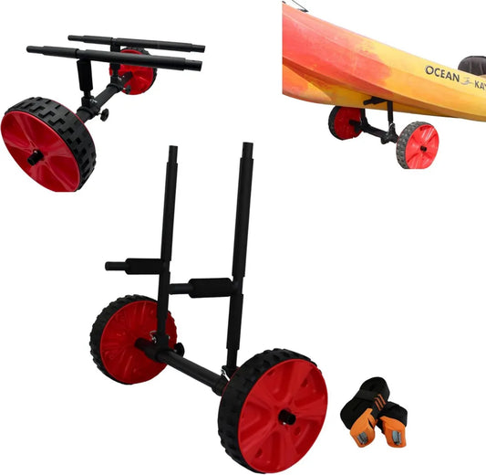 Carrello Universale Regolabile per Canoa, Kayak e Piccole Imbarcazioni