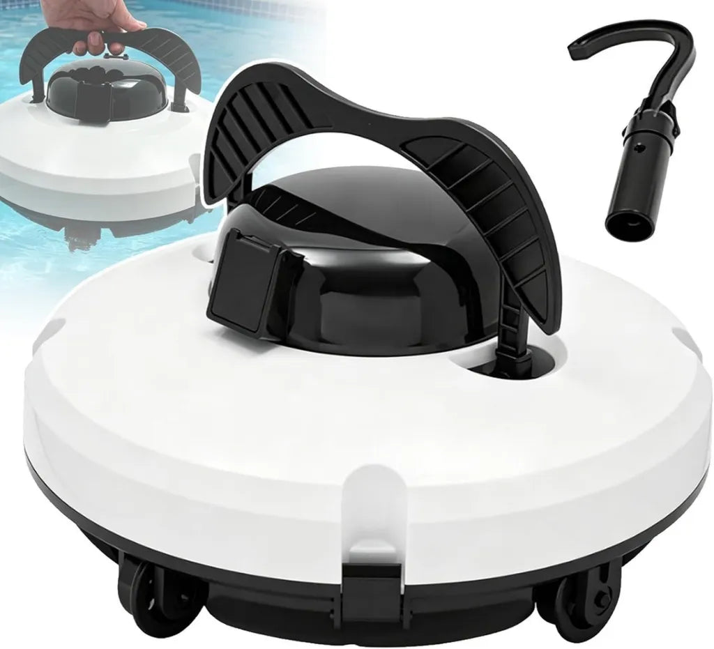 Robot per Piscina con Autonomia 120 min, Filtro Alta Precisione 180μm, Bocchetta Ampia, Adatto a Varie Forme di Piscine