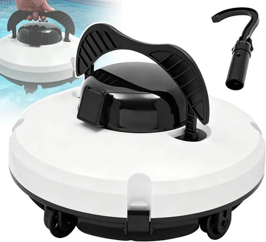 Robot per Piscina con Autonomia 120 min, Filtro Alta Precisione 180μm, Bocchetta Ampia, Adatto a Varie Forme di Piscine