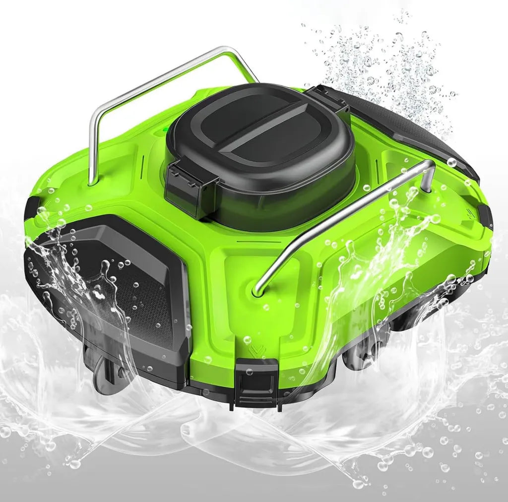 Robot Aspirapolvere per Piscina con Navigazione Intelligente, Pulizia Automatica e Arrampicata a 25°