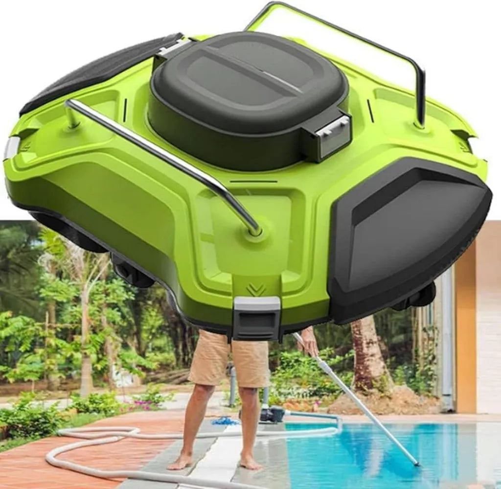 Robot pulitore per piscine automatico con navigazione avanzata e arrampicata, senza fili e con filtro efficace