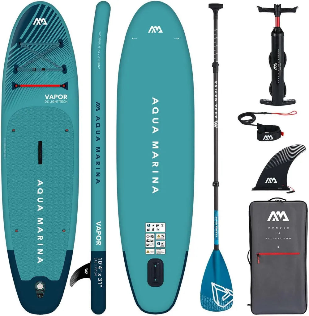 Tavola Stand Up Paddle Gonfiabile Aqua Marina Vapor 2021, Set Completo, 315x79x15 cm
