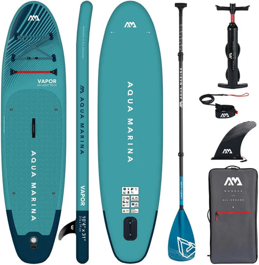 Tavola Stand Up Paddle Gonfiabile Aqua Marina Vapor 2021, Set Completo, 315x79x15 cm