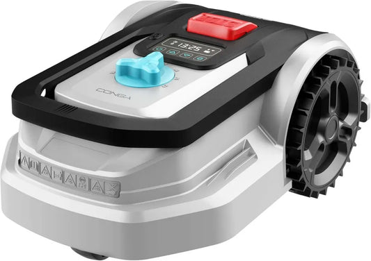 Robot Tagliaerba Cecotec Conga 500: Controllo App, Motore Brushless, Superficie 500m², Pendenza 27%, Regolazione Lame, Sensore Pioggia
