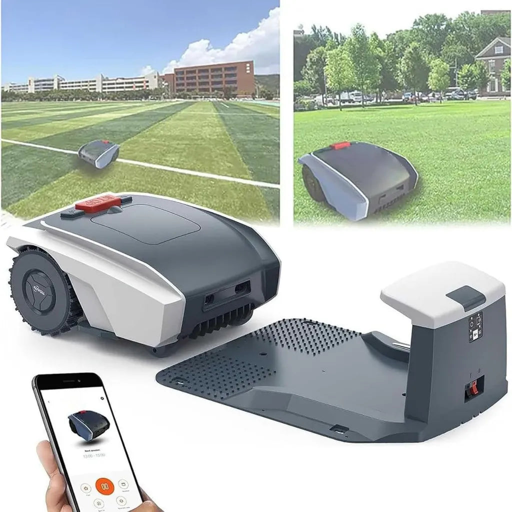 Robot Rasaerba Automatico, Controllo App, WiFi e Bluetooth per Giardini Fino a 1500 m²