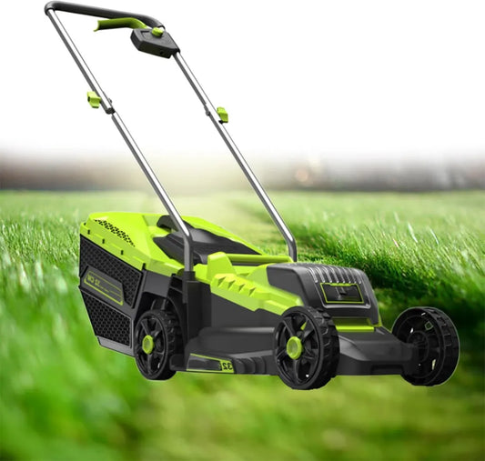 Tagliaerba a Batteria 33 cm per Giardini Piccoli, Motore Brushless 40V con Batteria e Caricatore Inclusi