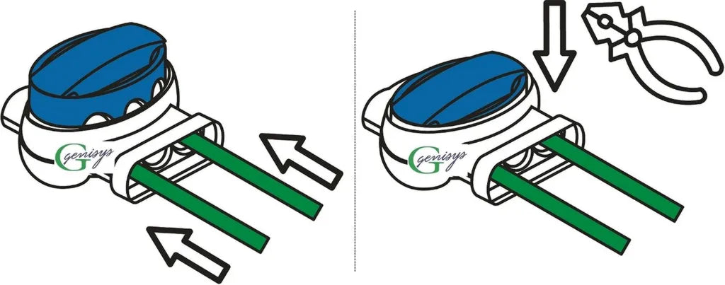 Connettore Genisys per Rasaerba Robot Stiga Autoclip - Kit Riparazione Impermeabile, 1000 Pezzi