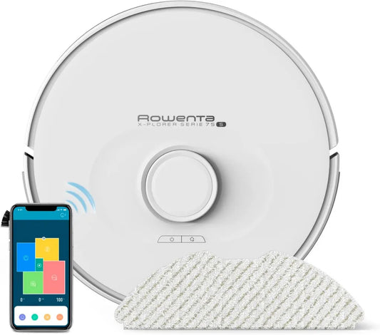 Robot Aspirapolvere Rowenta X-Plorer Serie 75 S con Mappatura Laser e Controllo Vocale