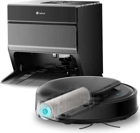Robot Aspirapolvere e Lavapavimenti Lefant M5 Pro con Mappatura, 18000Pa, Rullo Antigroviglio, Compatibile con Alexa