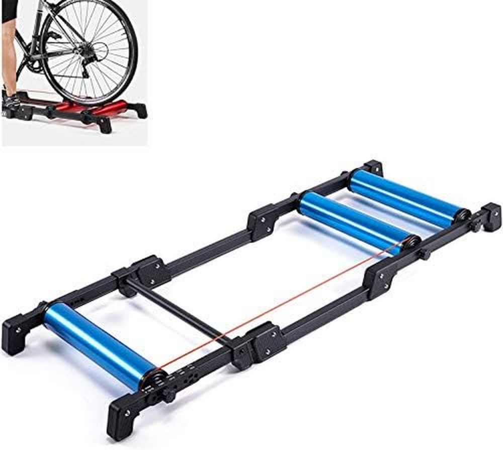 Rullo da Allenamento per Bicicletta, Pieghevole e Stabile, Ideale per Uso Domestico