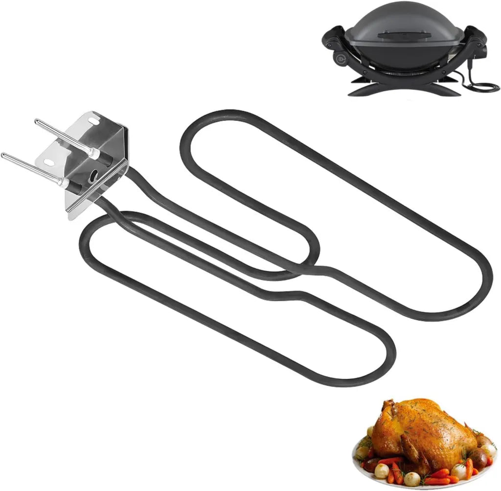 Elemento riscaldante compatibile per barbecue Weber elettrico, adatto a Q140 e Q1400, ricambio per affumicatore esterno