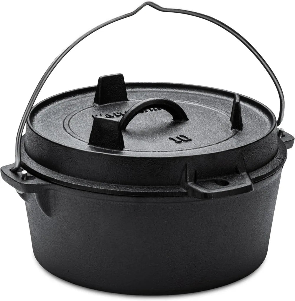 Naturehike Forno Olandese in Ghisa 4,5 QT con Coperchio Padella e Custodia