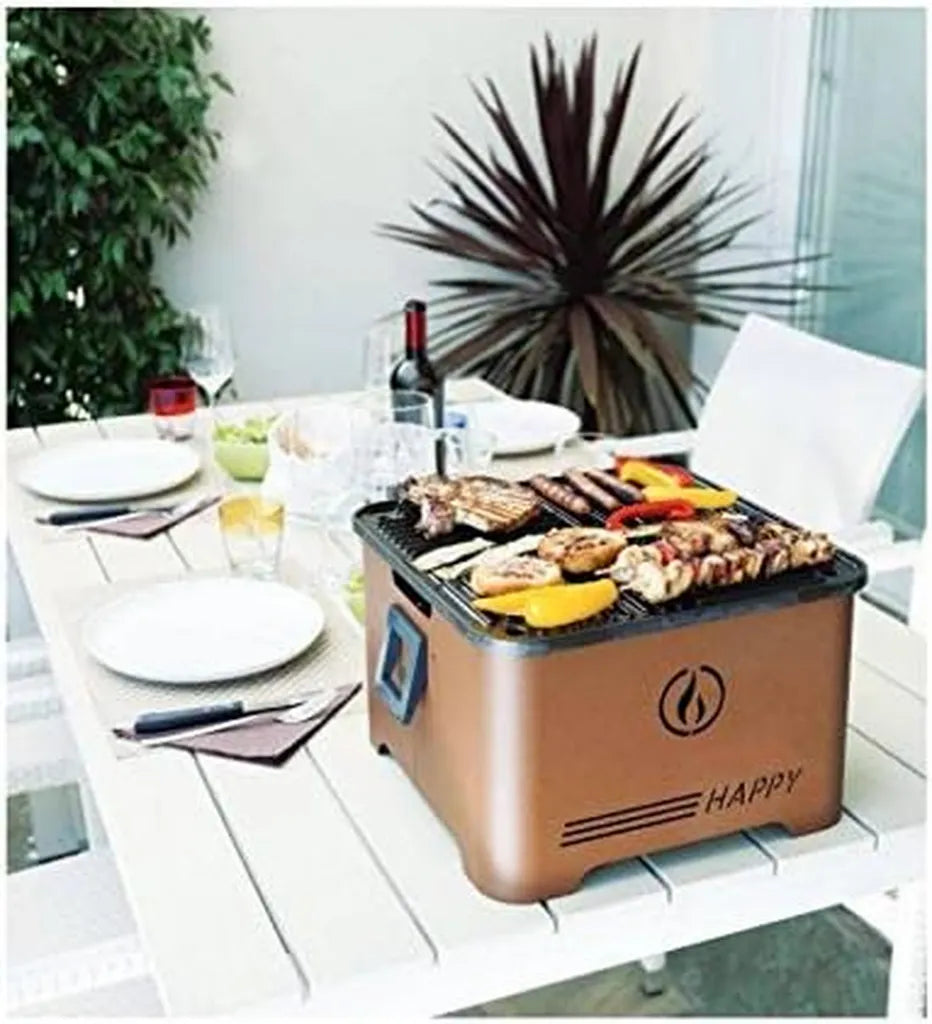 Griglia Barbecue Portatile a Pellet Salvaspazio Rosso - Innovazione da Linea Vz S.r.l