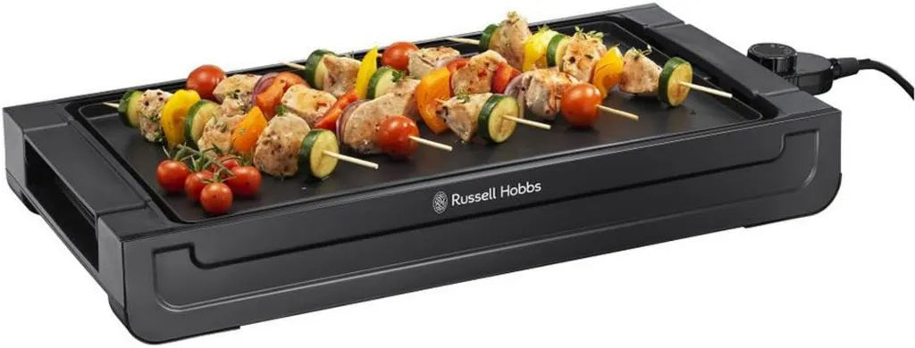 Griglia Elettrica Russell Hobbs 1550 W - Controllo Temperatura, Vassoio Raccogli Briciole, Facile da Pulire, Modello Fiesta 22550-56