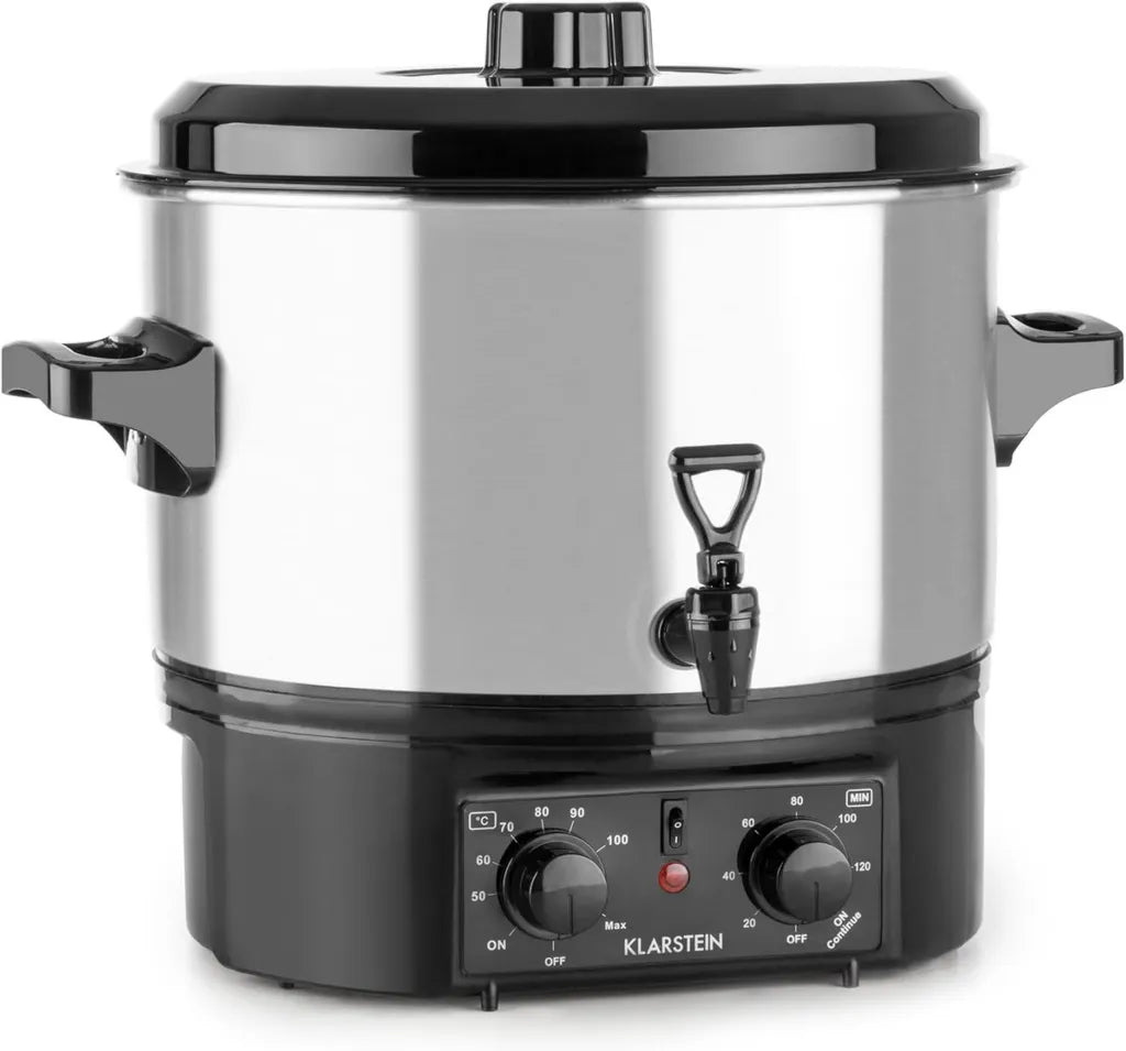 Klarstein Biggie Small - Pentola per infusi e conserve 16L, 2000W, Temperatura programmabile, Argento