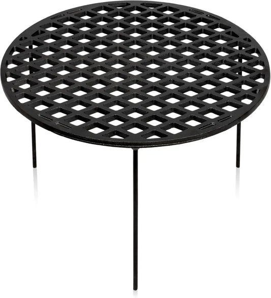 Griglia in Ghisa Ø54 cm con Piedi per Barbecue e Forno