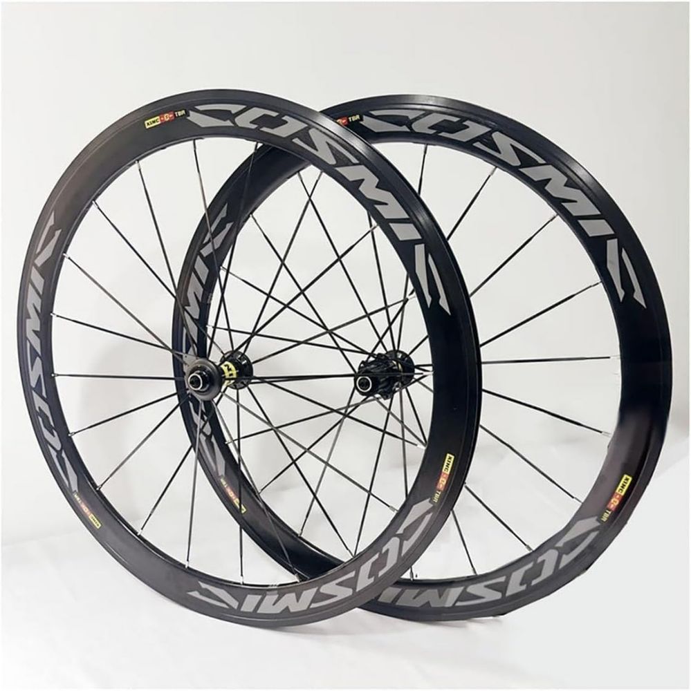 Ruote Corsa 700C Lega Alluminio Doppia Parete 40/50 mm, Super Leggere per Freno C/V, Compatibili 7-11 Velocità