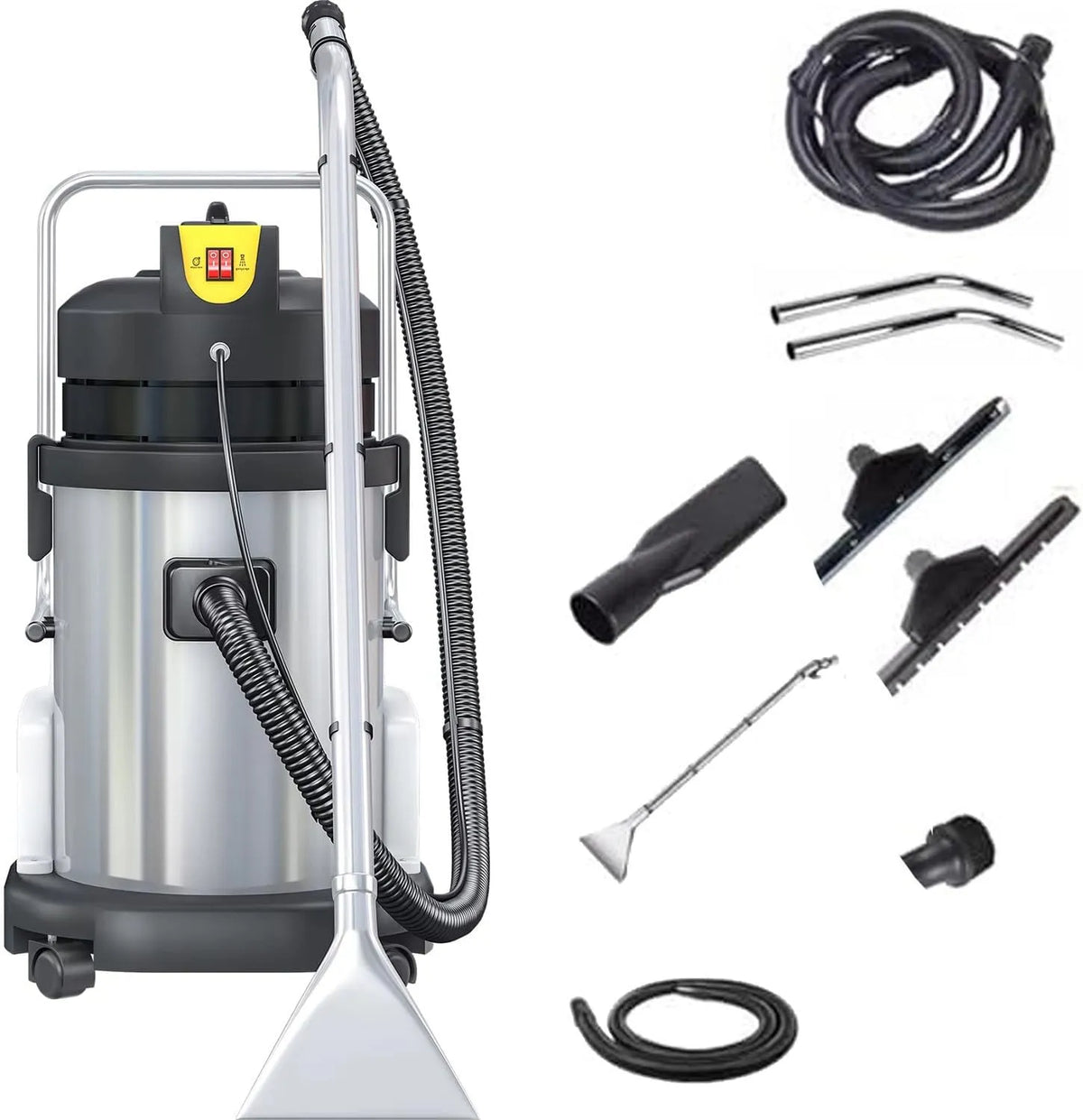 40L Estrattore Tappeti con Rulli 360° e Impugnatura Antiscivolo: con scivolo, girevole, uso professionale, per la manutenzione dell'auto