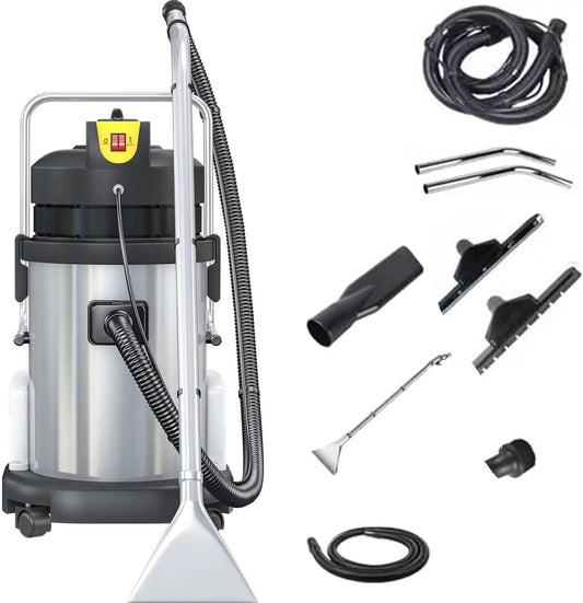 40L Estrattore Tappeti con Rulli 360° e Impugnatura Antiscivolo: con scivolo, girevole, uso professionale, per la manutenzione dell'auto