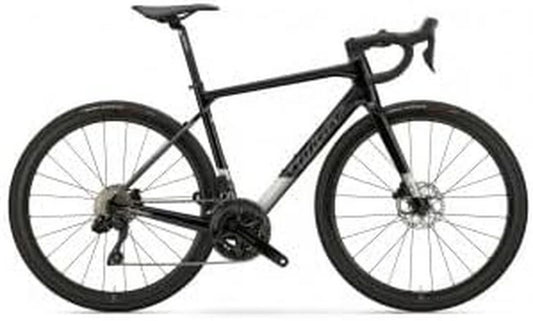 Bicicletta da corsa in carbonio Wilier Garda Disc Shimano 105 12 velocità 2025 ruote SWR40 EVO - Nero, XS