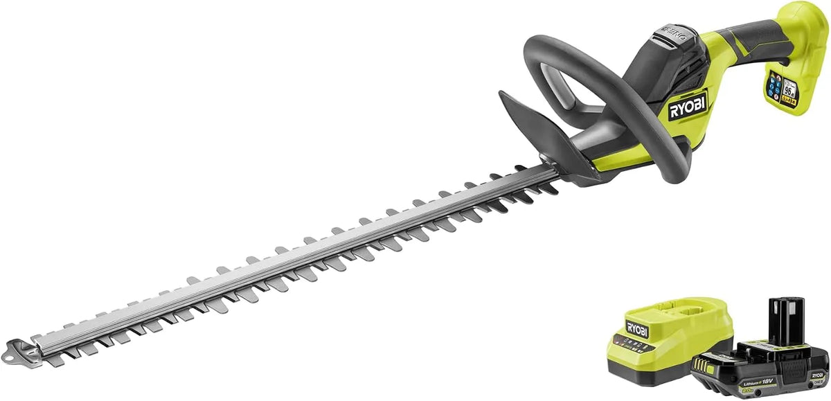 Ryobi RY18HT55A-120 Tagliasiepi – ONE, a batteria, 55 cm, 24 mm, 18V, 2.0Ah, per la cura del giardino