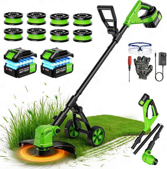 Decespugliatore, a batteria, motore brushless, 36CM, 3,0 Ah, 800W, per la cura del giardino