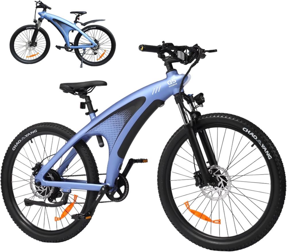 Bici Elettrica da Montagna Uomo 27.5'', Motore Potente 85Nm, Batteria Rimovibile 48V, Autonomia 60-100km