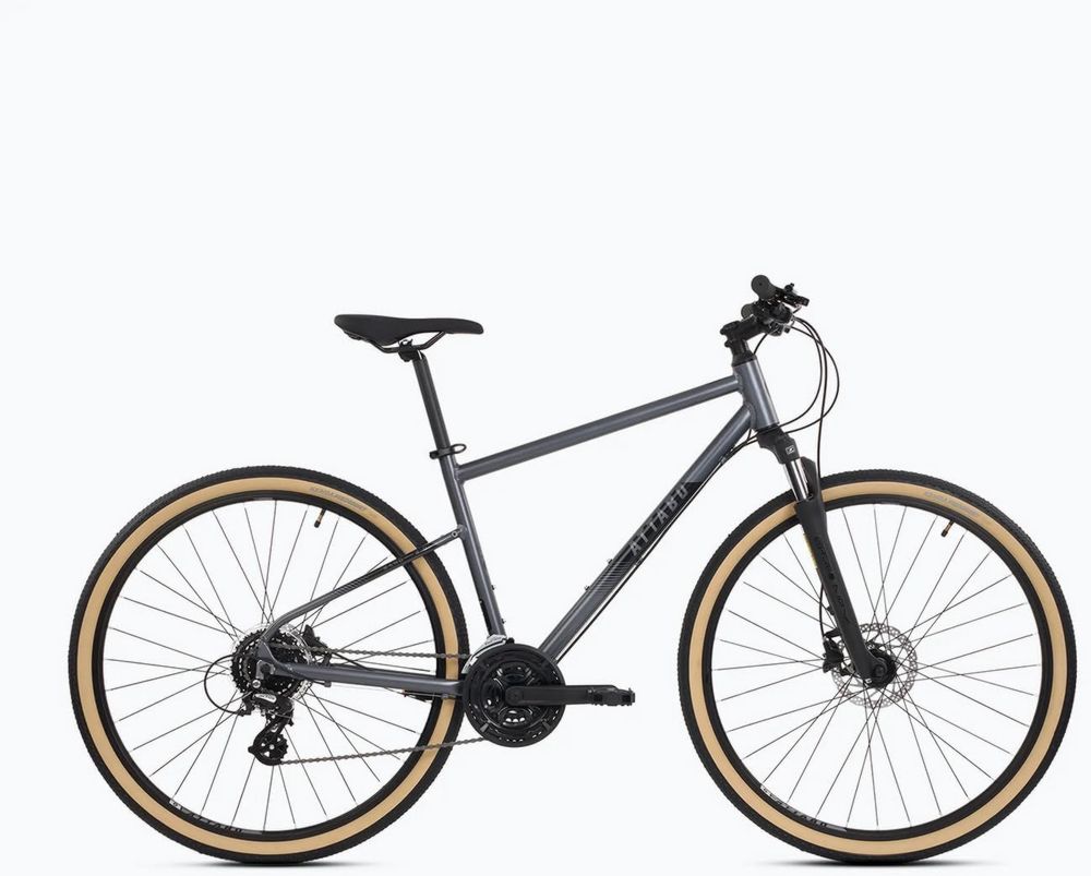 Bicicletta Trekking Uomo 28' Attabo, Telaio in Alluminio, Freni a Disco Shimano