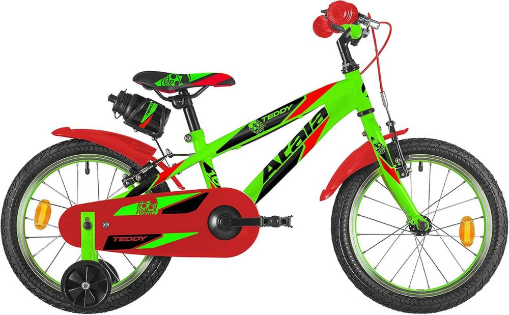 Bicicletta 20 Atala Teddy Boy 16 Verde Neon Rosso