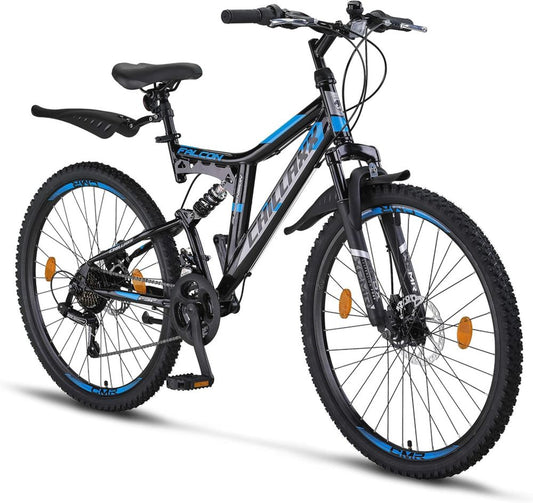 Bicicletta Mountain Bike Falcon Chillaxx 24-29 Pollici, Unisex, Freni a Disco, 21 Velocità